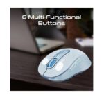 Promate Ken - Blue Dual Mode Wireless Bluetooth Optical Mouse with BT & RF Connectivity - Image 5
