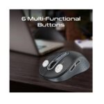Promate Ken - Black Dual Mode Wireless Bluetooth Optical Mouse with BT & RF Connectivity - Image 4