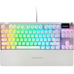 SteelSeries Apex 7 TKL Ghost Mechanical Gaming Keyboard, Red Linear Switch