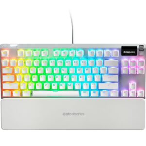 SteelSeries Apex 7 TKL Ghost Mechanical Gaming Keyboard, Red Linear Switch