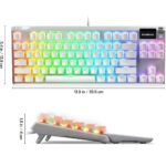 SteelSeries Apex 7 TKL Ghost Mechanical Gaming Keyboard, Red Linear Switch - Image 4
