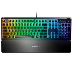 SteelSeries Apex 3 Gaming Keyboard, Whisper-Quiet Switches