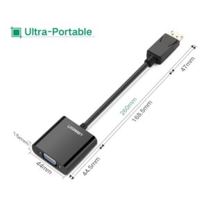 UGREEN 20415 DP Male to VGA Female Converter, DisplayPort to VGA Adapter - Image 4