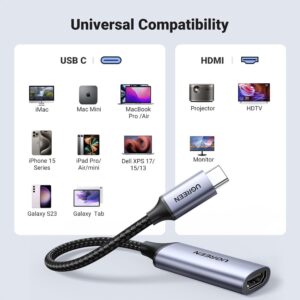 UGREEN CM297 USB-C to HDMI Adapter, 4K 60Hz, HDMI 2.0 Female - USB 3.1 Type-C Male - Image 2