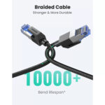 UGreen CAT8 Ethernet Network Cable - 5m High-Speed 40Gbps 2000Mhz Shielded Round Braided - Modular Plugs - Image 4