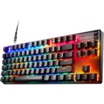 SteelSeries Apex 9 TKL Gaming Keyboard, Tenkeyless, Linear OptiPoint Optical Switches