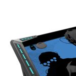 GameOn Call Of Duty (COD) Hawksbill Series,  Black/Blue, RGB Flowing Light Gaming Desk With Mouse pad, Headphone Hook & Cup Holder - Image 5