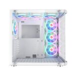 GameOn Emperor Arctic III Series Mid Tower Gaming Case - White (7-Fans) - Image 2