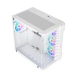 GameOn Emperor Arctic III Series Mid Tower Gaming Case - White (7-Fans) - Image 3