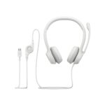 Logitech H390 USB Headset in-line controls, Noise Cancelling Mic (Off-white) - Image 5