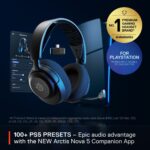 SteelSeries 61673 Arctis Nova 5P Wireless Gaming Headset - Black, PC, PS5, PS4 - Image 4
