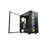 Montech AIR 1000 Premium Black ATX Mid Tower Case, 4-Fans - Image 3
