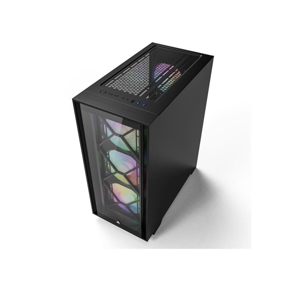 Montech AIR 1000 Premium Black ATX Mid Tower Case, 4-Fans - Image 2
