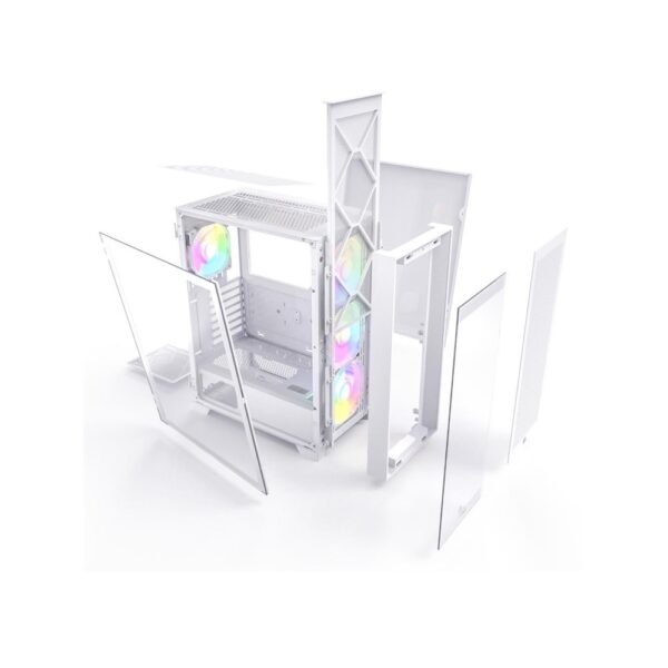 Montech AIR 1000 Premium White ATX Mid Tower Case, 4-Fans - Image 5