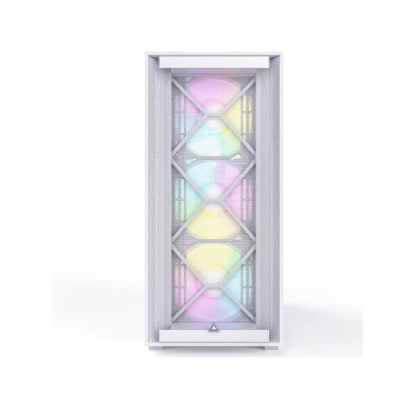 Montech AIR 1000 Premium White ATX Mid Tower Case, 4-Fans - Image 2