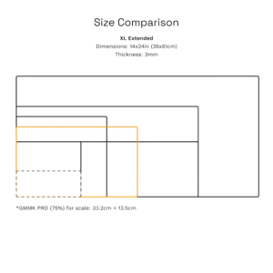 Glorious Large Stitched Cloth Gaming Mouse Pad, 13"x11"- White - Image 3