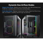 Montech King 95 Pro Black Mid Tower PC Case, 6-Fans RGB - Image 6