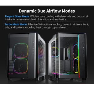 Montech King 95 Pro Black Mid Tower PC Case, 6-Fans RGB - Image 6