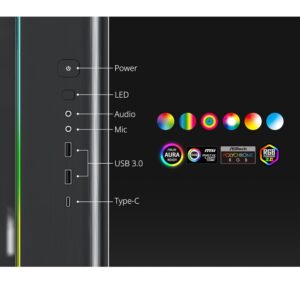 Montech King 95 Pro Black Mid Tower PC Case, 6-Fans RGB - Image 8