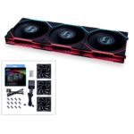 UNI FAN TLLCD120 Reverse Black Triple Pack