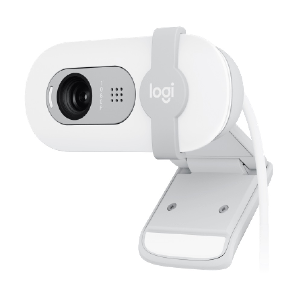 Logitech Brio 100 Full HD Webcam with Privacy Shutter - Off-White - Image 2