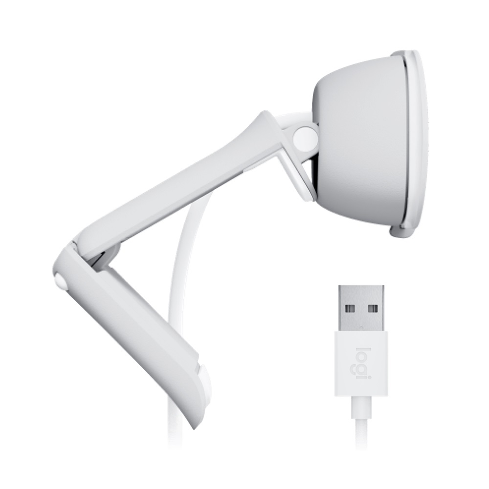 Logitech Brio 100 Full HD Webcam with Privacy Shutter - Off-White - Image 4