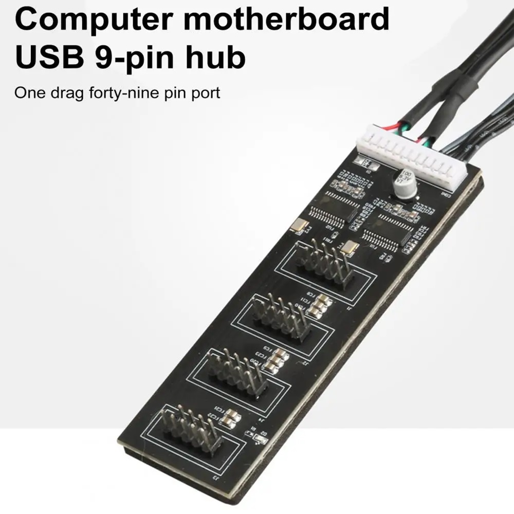 9 Pin Header Internal USB Hub Extension Adapter - Image 4