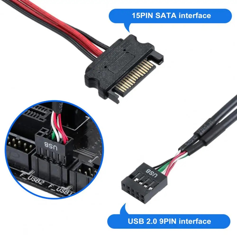 9 Pin Header Internal USB Hub Extension Adapter - Image 2