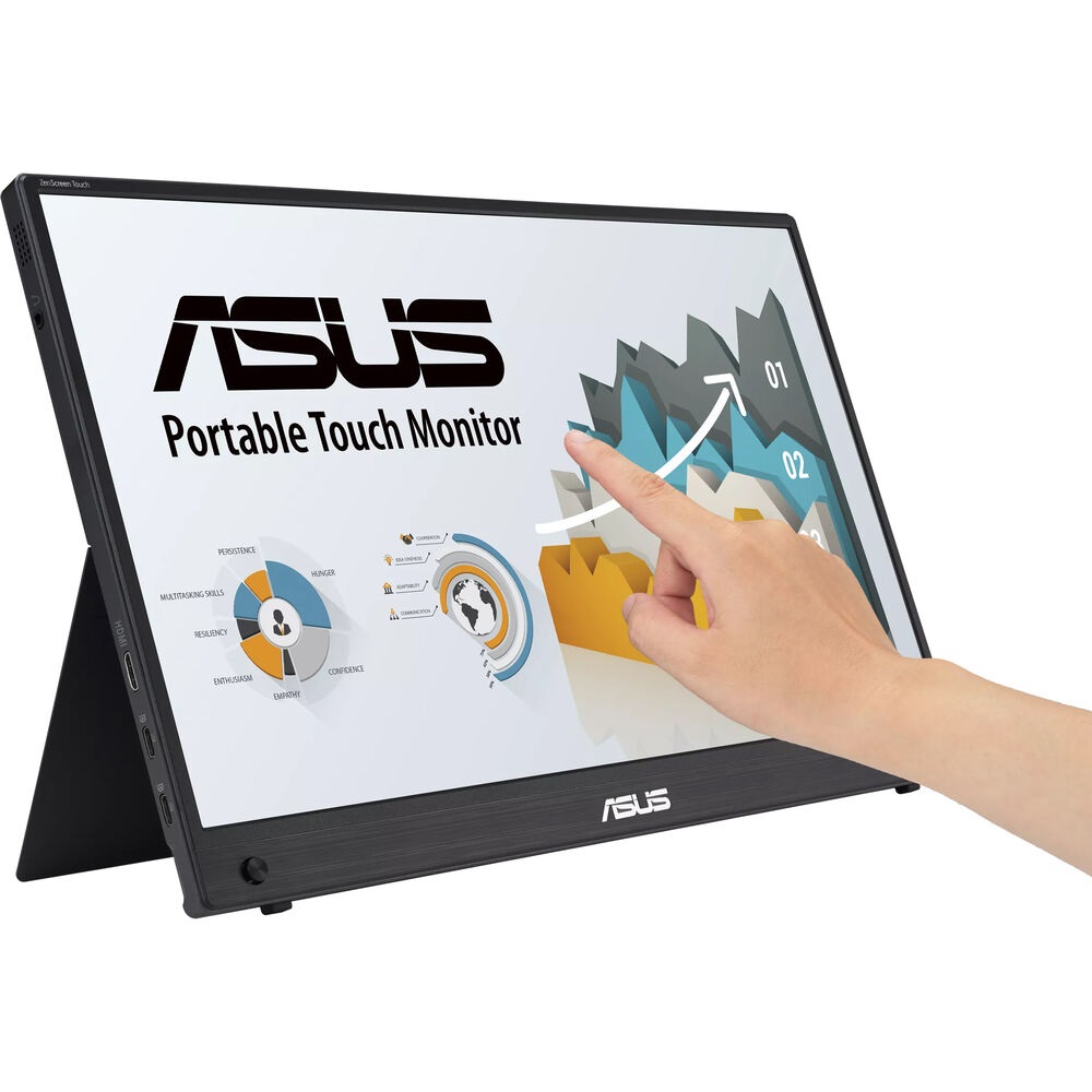 ASUS 16″ ZenScreen Touch MB16AHT FHD IPS 60Hz 5ms Speaker Portable Monitor, USB-C, Mini HDMI Ports - Image 2