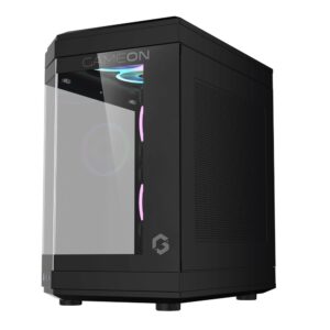 GameOn Valkyrie Series Mid Tower Gaming Case - Black (3-Fans) - Image 3