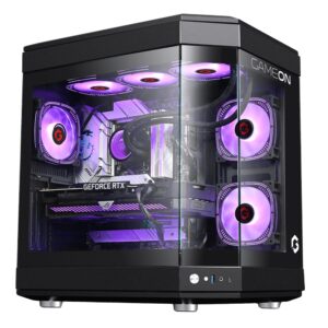 GameOn Valkyrie Series Mid Tower Gaming Case - Black (3-Fans) - Image 6