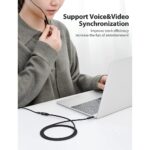 Vention BHBBI 3.5mm Audio Extension Cable, 3m (Cotton Braided) - Image 4