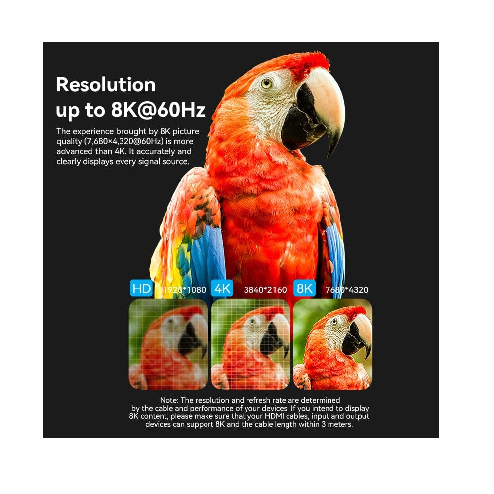 Vention AIUH0 8K HDMI 2.1 Adapter Joinder Connector Coupler Female to Female - Image 4