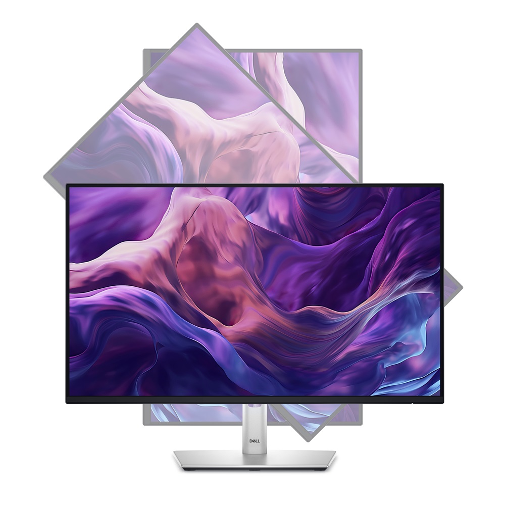 Dell 24" P2425H FHD IPS 100Hz 5ms USB-C Rotatable Monitor, Silver - Image 2