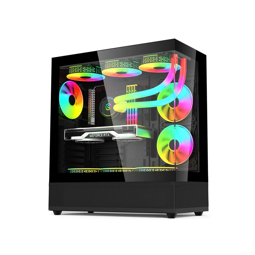 Acer V930B Mid Tower Gaming PC Case - Black (6-Fans) - Image 3