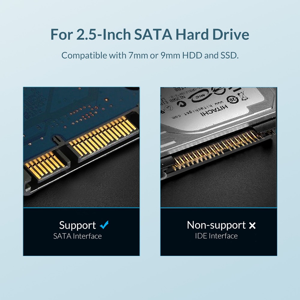 Orico M95SS Laptop Caddy for Hard Disk 2.5 inch SATA 9.5mm - Silver - Image 4