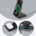 Anker MagGo Wireless Charging Station (15W, Foldable 3-in-1) - Black - B2557211 - Image 2