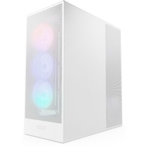 NZXT H7 Flow RGB Mid-Tower PC Case, 3-Fan (White) 2024 - Image 2