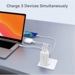HAING AH65 65W PD 3.0 GaN Charger Type C Adapter with 3-Port - Image 2