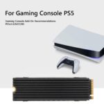 M.2 NVMe SSD 2280 HeatSink Aluminium Alloy Compatible PS5, Silver - Image 3
