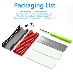 M.2 NVMe SSD 2280 HeatSink Aluminium Alloy Compatible PS5, Silver - Image 5