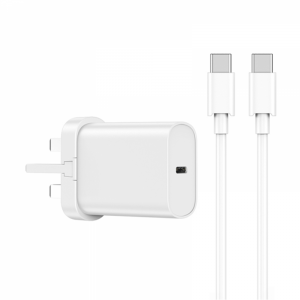 WiWU Wi-U001 QUICK 2 in 1 Fast Charger + USB-C Cable - 1m