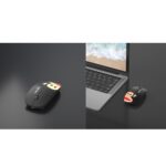 Paul Frank WM102 Rechargeable Dual Mode Wireless Bluetooth Mouse - Black - Image 2