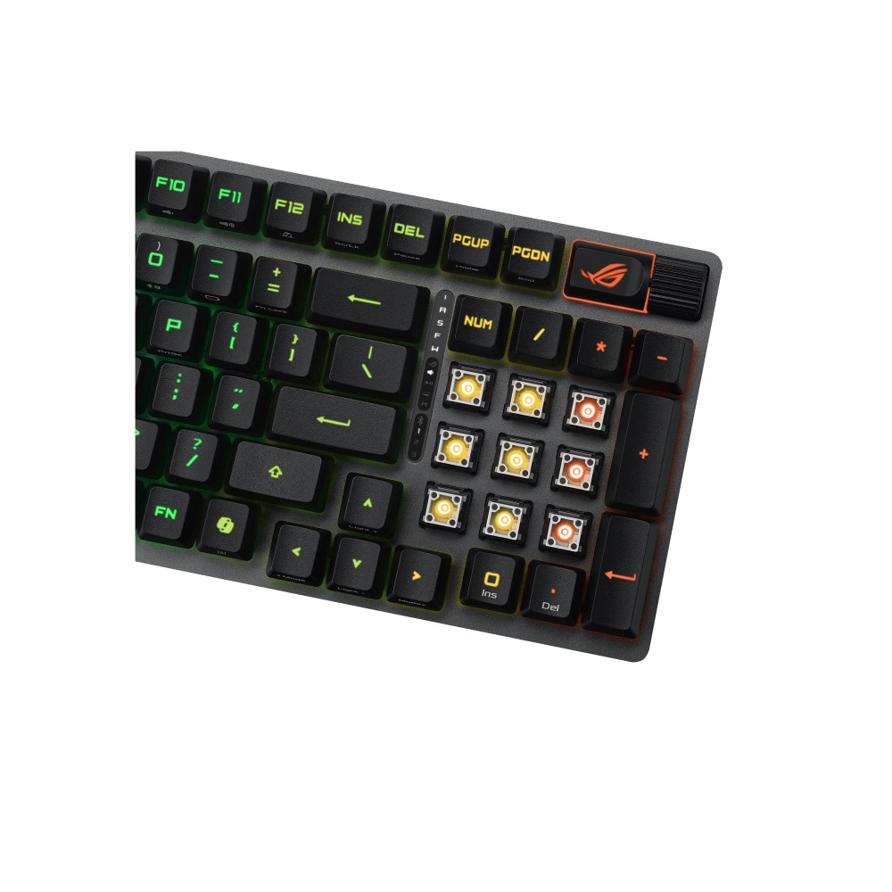 ASUS X902 ROG Strix Scope II 96 RX Wireless Gaming Keyboard, ROG RX Blue Switch, Black, Arabic/English - Image 6