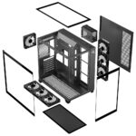 Sharx PROFIN GX700B Mid Tower Gaming PC Case - Black (7-Fans) - Image 6