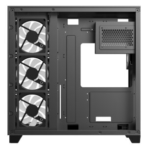 Sharx PROFIN GX700B Mid Tower Gaming PC Case - Black (7-Fans) - Image 9