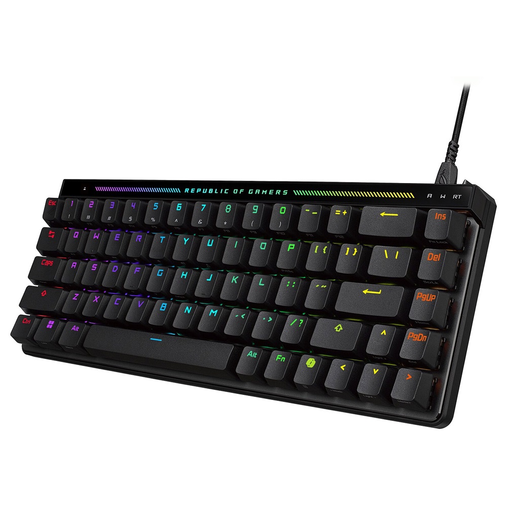 ASUS M605 ROG Falchion Ace HFX - Black 65% Analog Gaming Mechanical Keyboard - HFX Magnetic Switches (Arabic/English) - Image 2