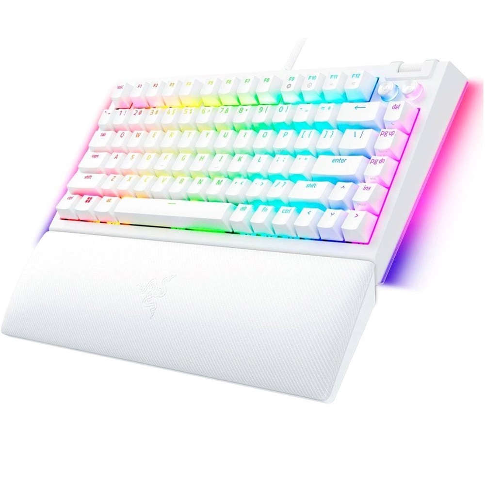 Razer BlackWidow V4 75% - Orange Switch, Hot-swappable Mechanical Gaming Keyboard - White - Image 2