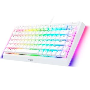 Razer BlackWidow V4 75% - Orange Switch, Hot-swappable Mechanical Gaming Keyboard - White - Image 4