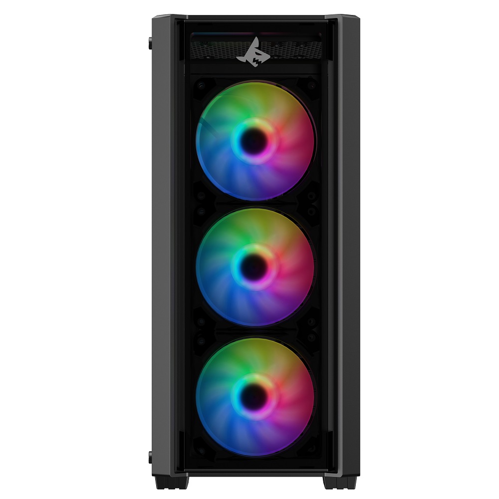 Sharx STRIKER S200B Mid Tower Gaming PC Case - Black (4-Fans) - Image 2